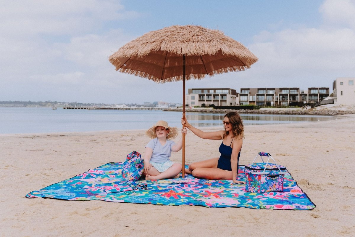 Rhinestone Cowboy Really Big Picnic Rug and Backpack Set - Umbrella Hole Version