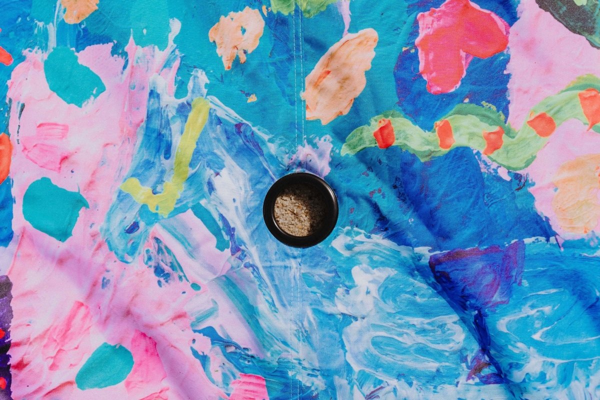 Rhinestone Cowboy Really Big Picnic Rug and Backpack Set - Umbrella Hole Version