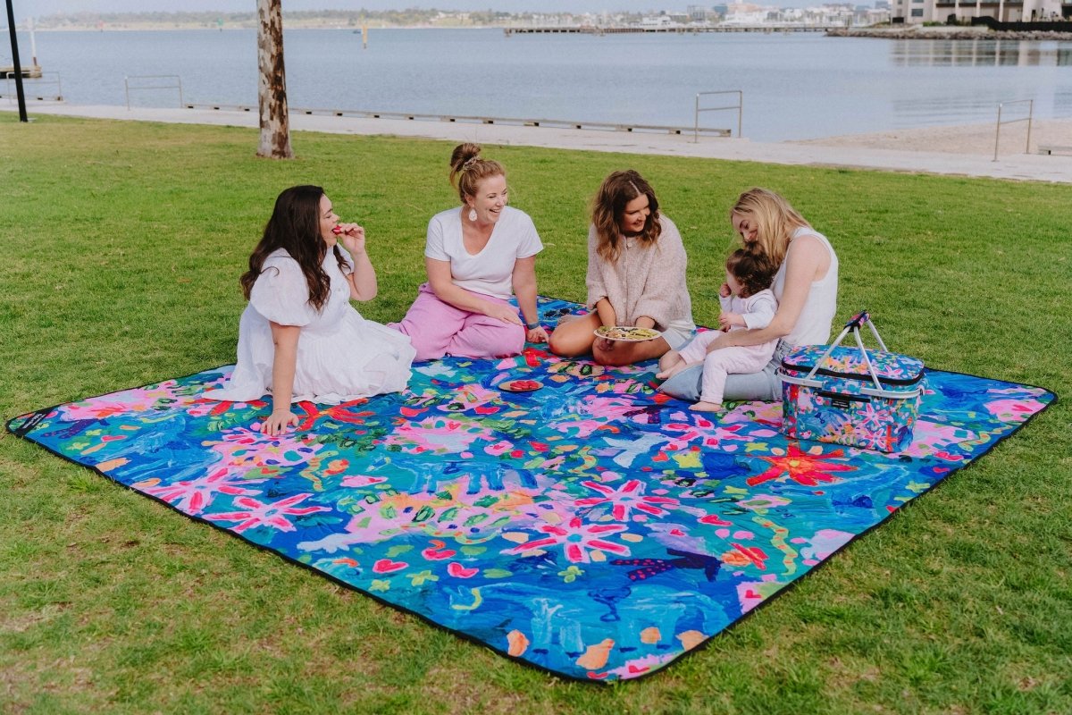 Rhinestone Cowboy Really Big Picnic Rug and Backpack Set