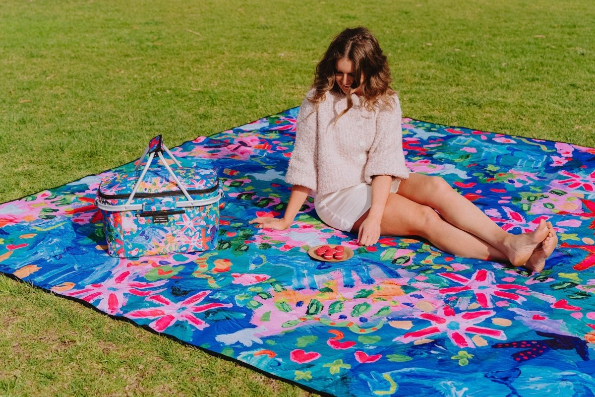 Rhinestone Cowboy Really Big Picnic Rug and Backpack Set