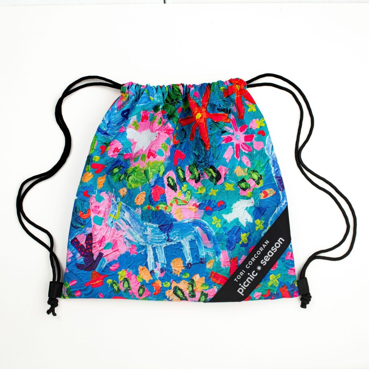 Rhinestone Cowboy Really Big Picnic Rug and Backpack Set - Umbrella Hole Version