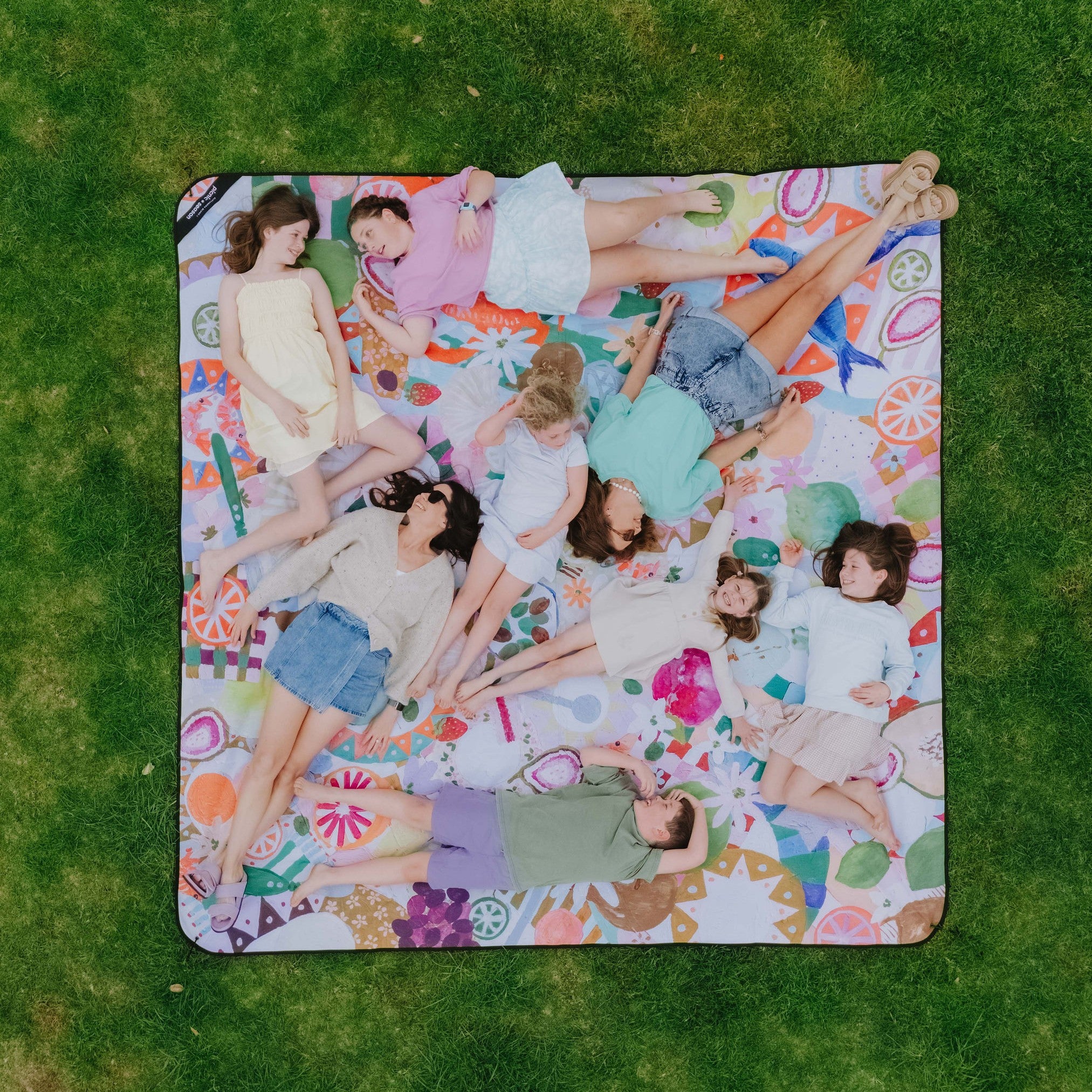 PRE ORDER - Summer Graze Really Big Picnic Rug and Backpack Set - Umbrella Hole Version