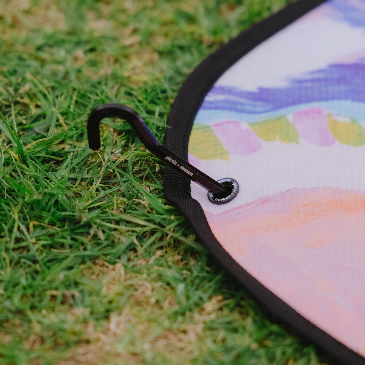 Summer Graze Really Big Picnic Rug and Backpack Set - Umbrella Hole Version