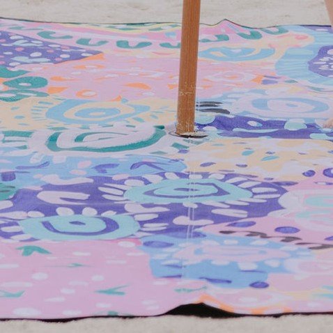 Togetherness Really Big Picnic Rug and Backpack Set - Umbrella Hole Version