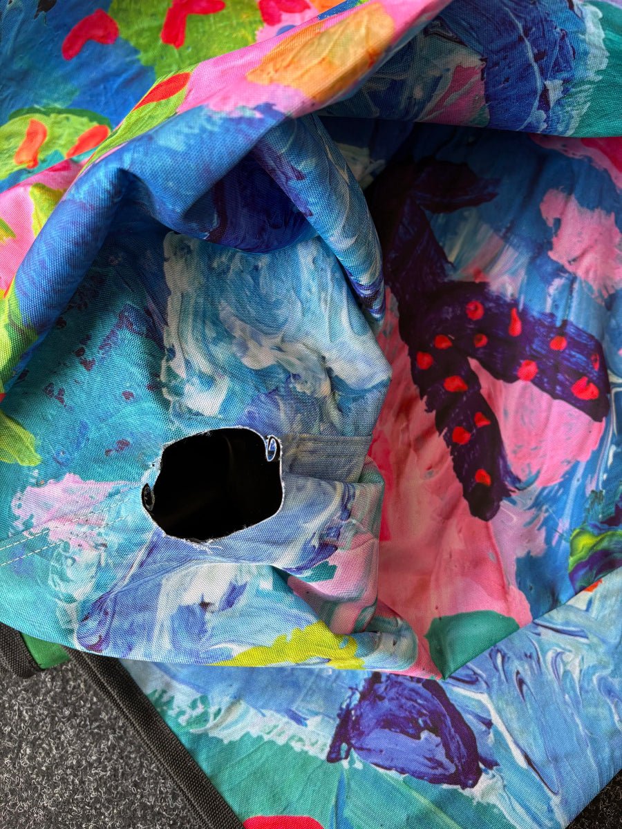 Sample Sale 29/#9 Rhinestone Cowboy Really Big Picnic Rug - Umbrella Hole Version