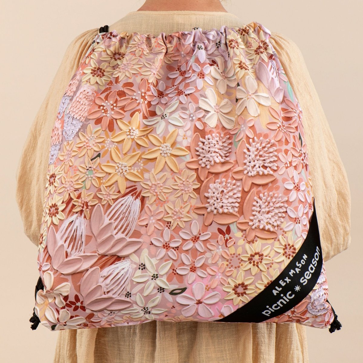 Vanilla Latte Really Big Picnic Rug and Backpack Set