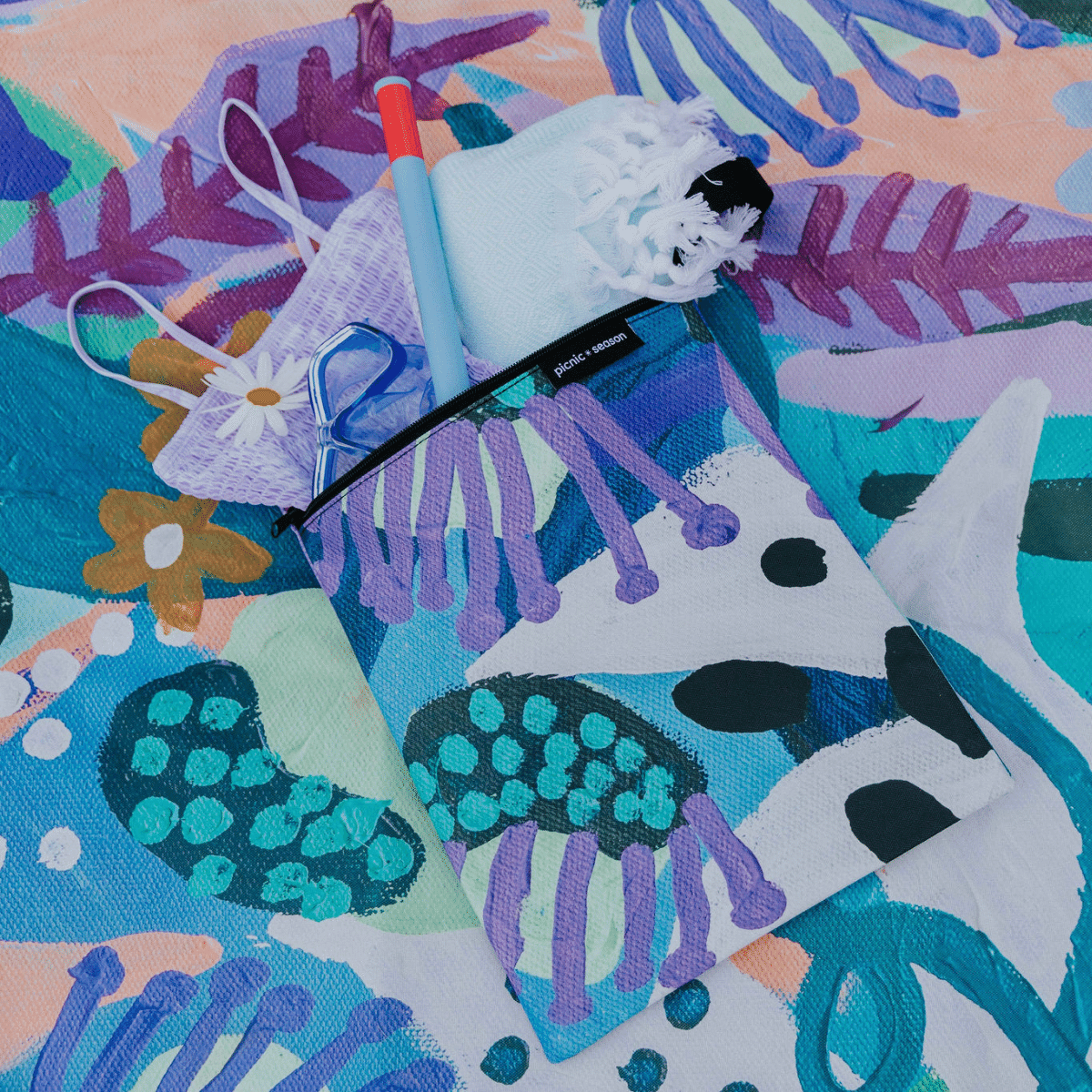 Meadow + Moondust Wet Things Bag - Picnic Season