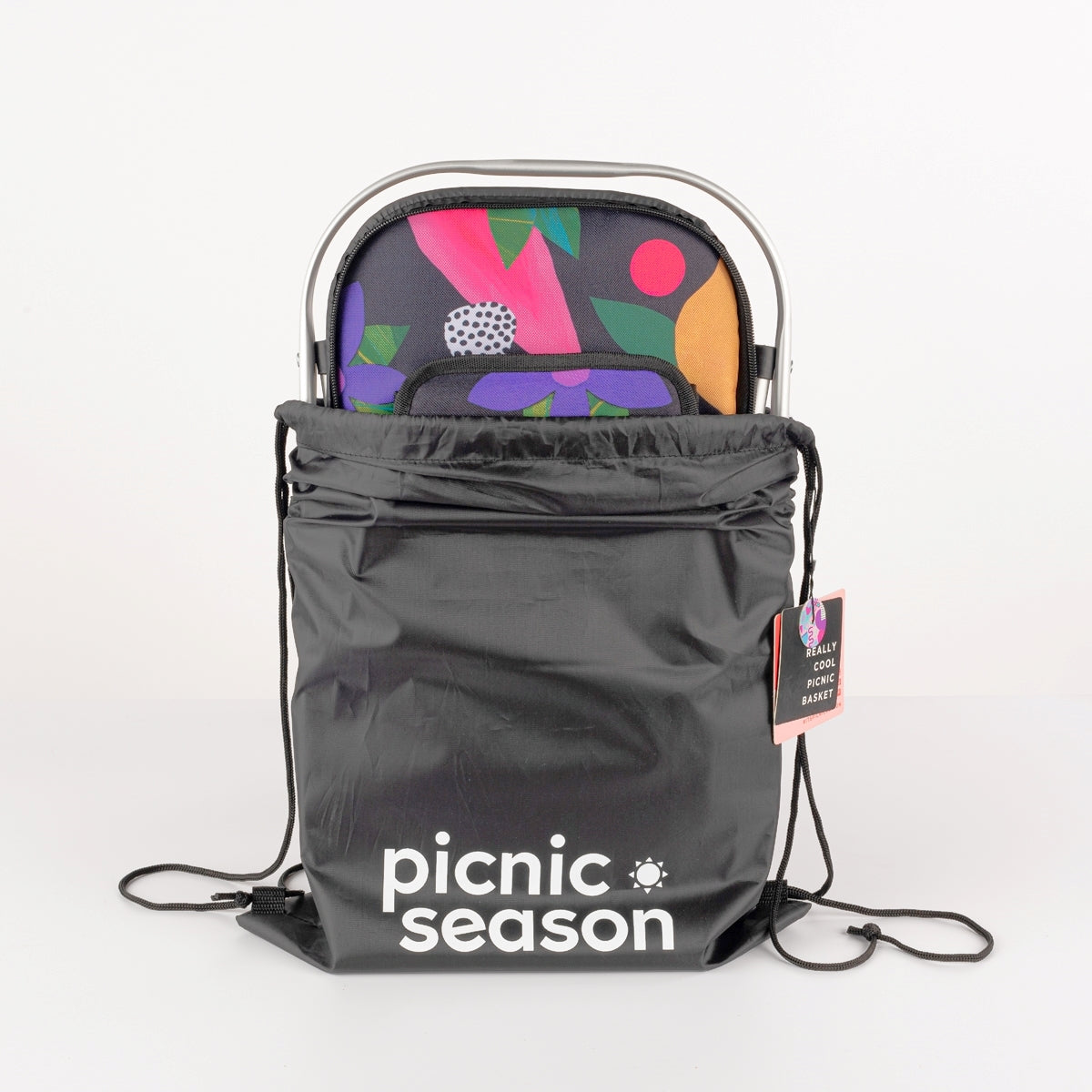 FLOWER POWER REALLY COOL PICNIC BASKET