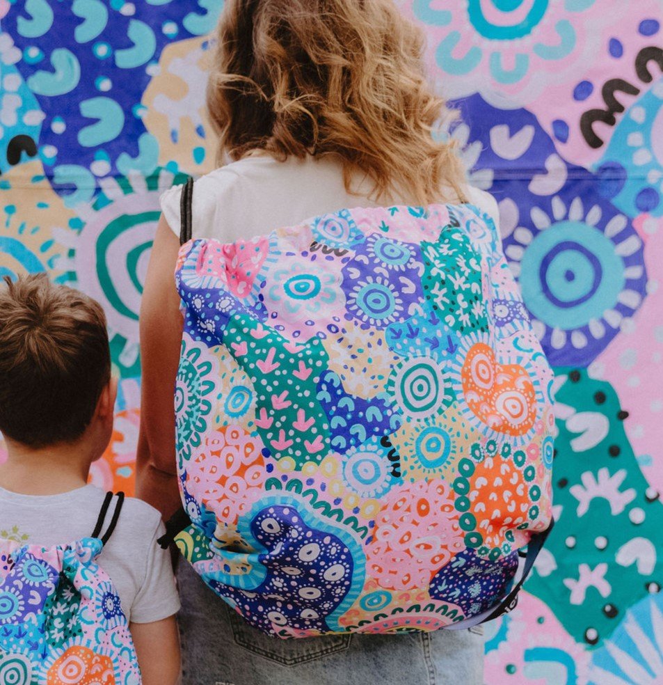 Togetherness Really Big Picnic Rug and Backpack Set - Umbrella Hole Version