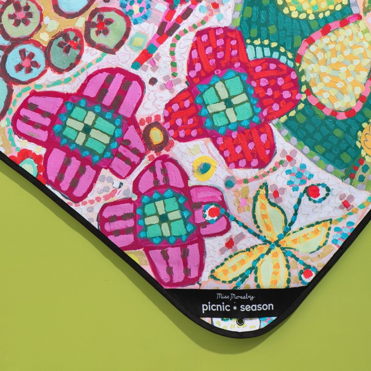 Rosy Posy Really Big Picnic Rug and Backpack Set - Picnic Season