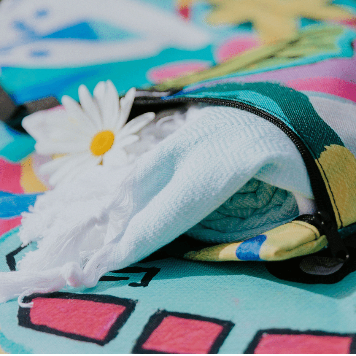 Sample Sale 1/#444 Road Trips + Pineapple Spritz Wet Things Bag - Picnic Season