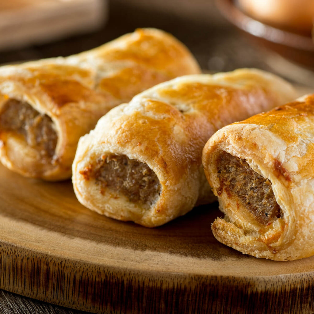 veal and fennel home made sausage rolls recipe