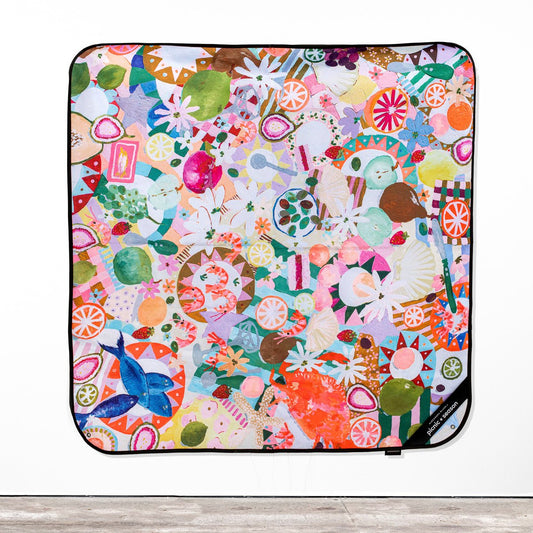 Summer Graze Really Big Picnic Rug and Backpack Set