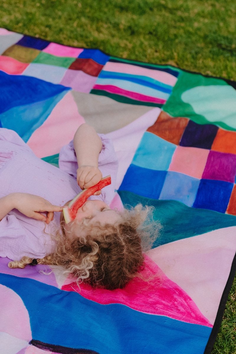 Daydreamer Really Big Picnic Rug and Backpack Set