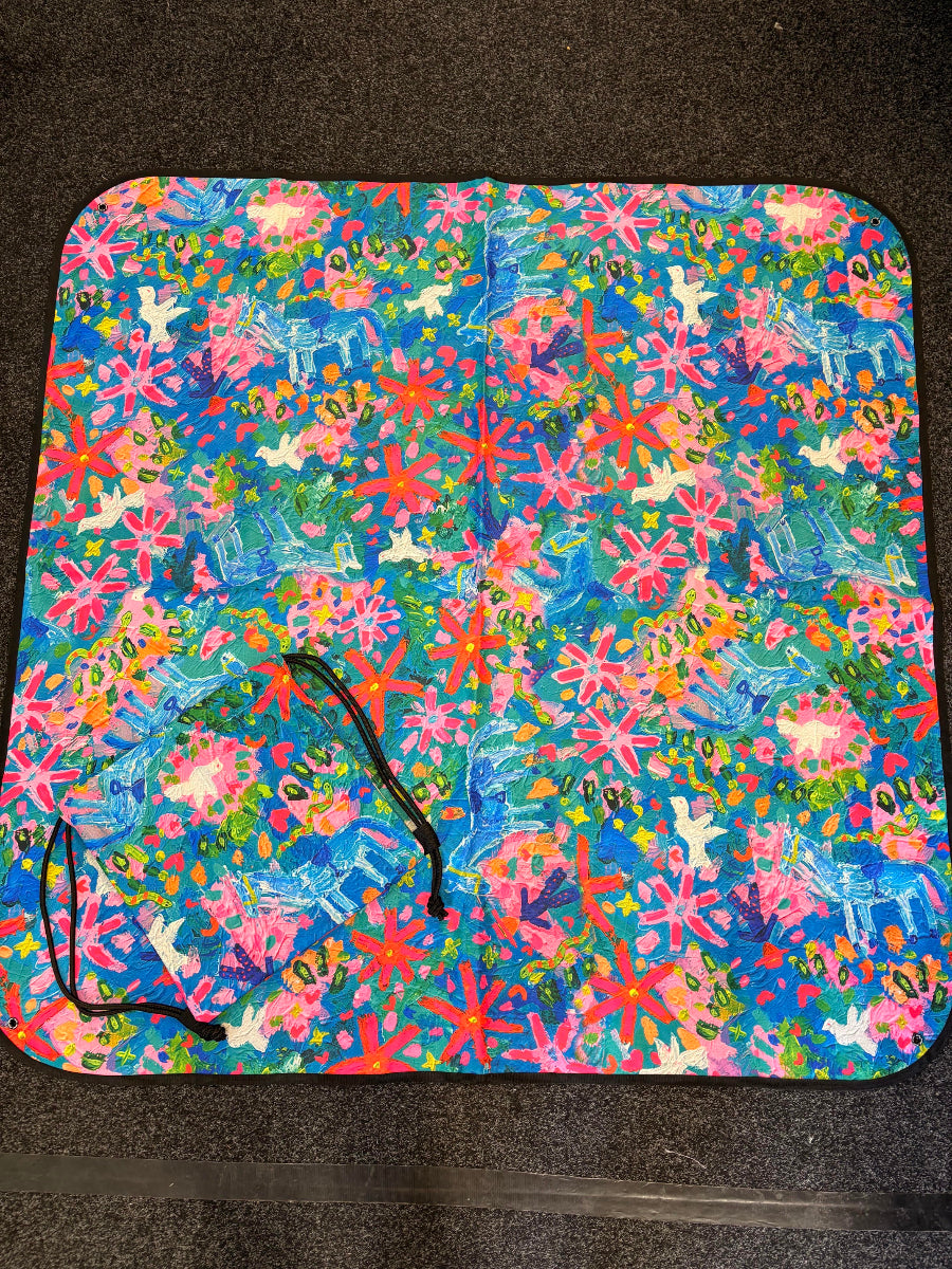 Sample Sale 29/#11 Rhinestone Cowboy Everyday Picnic Rug and Backpack Set