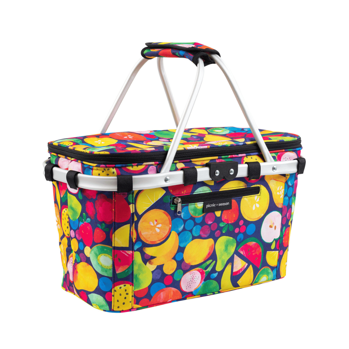 kasey rainbow picnic season fruit salad insulated picnic basket