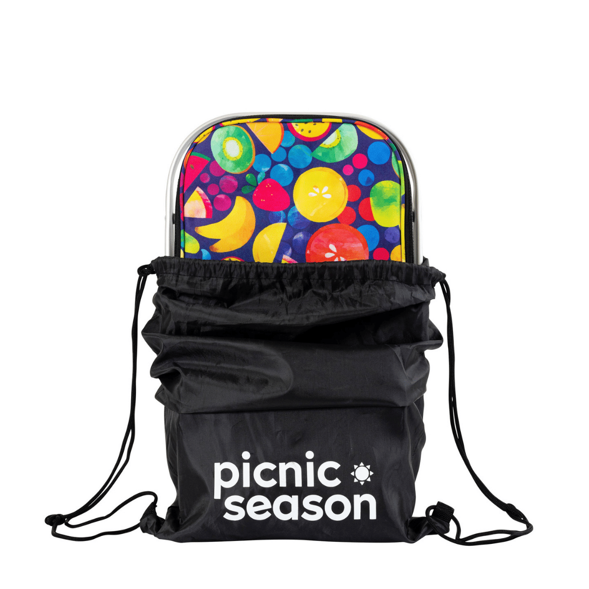 kasey rainbow picnic season fruit salad insulated picnic basket