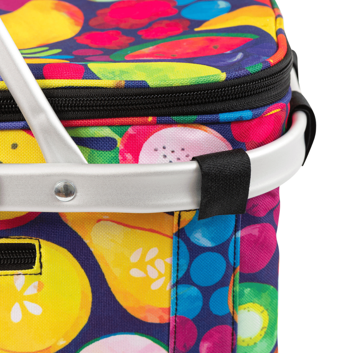 kasey rainbow picnic season fruit salad insulated picnic basket