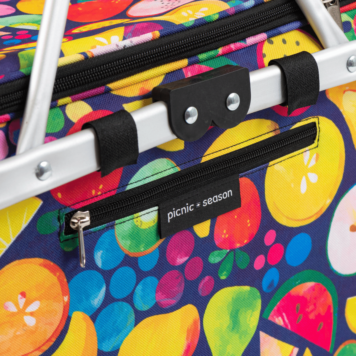 kasey rainbow picnic season fruit salad insulated picnic basket