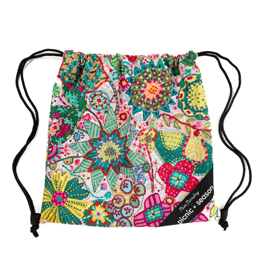 Rosy Posy Really Big Picnic Rug and Backpack Set - Picnic Season