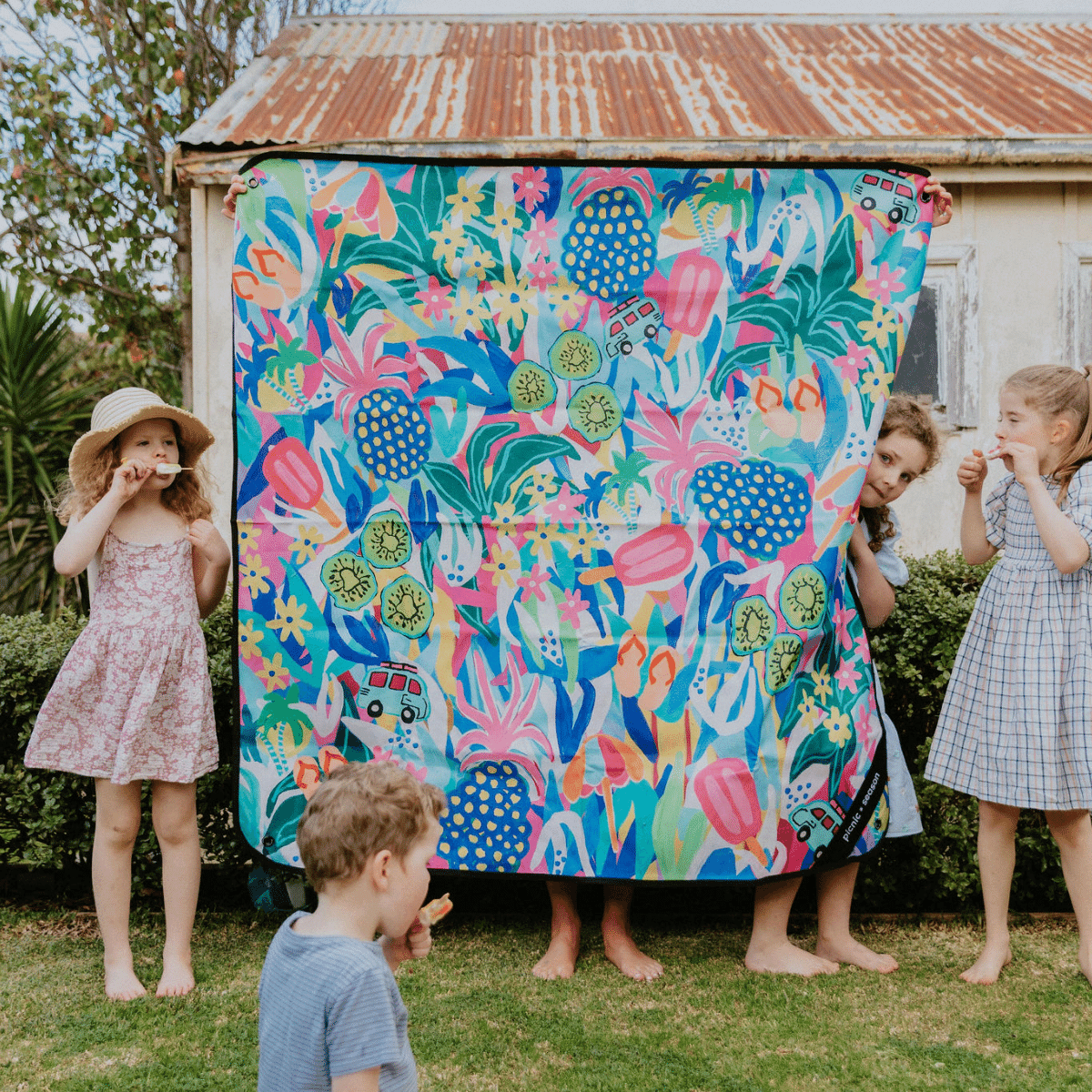 Road Trips + Pineapple Spritz Everyday Picnic Rug And Backpack Set - Picnic Season
